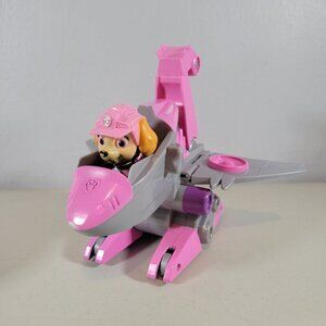 Paw Patrol Dino Rescue Skyes Deluxe Rev Up Vehicle With Sky Figure Set